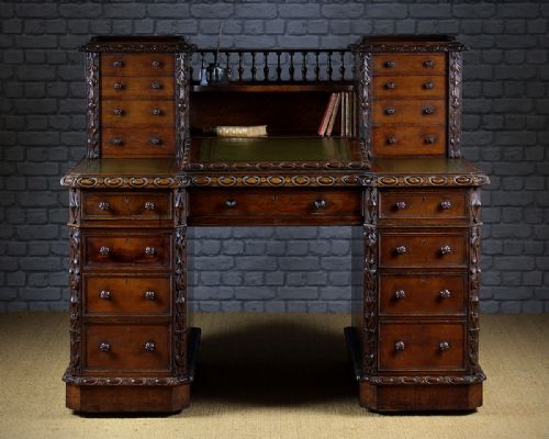 19th.c. Oak ‘Dickens’ Style Desk C.1870.