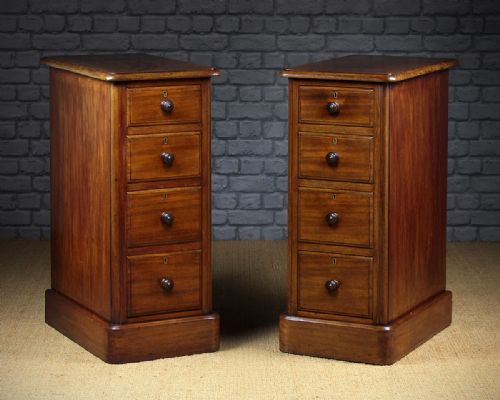 Pair 19th.c. Mahogany Bedside Drawers C.1860.