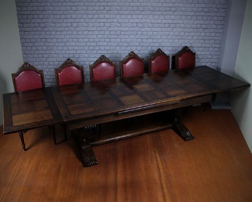Late 19th.c. Oak Refectory Table C.1890.