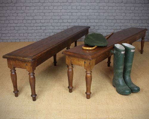 Pair of Oak Benches C.1890.