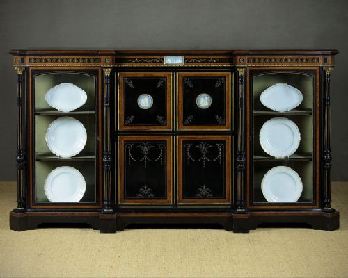Late 19th.c. Ebonised Side Cabinet C.1880.