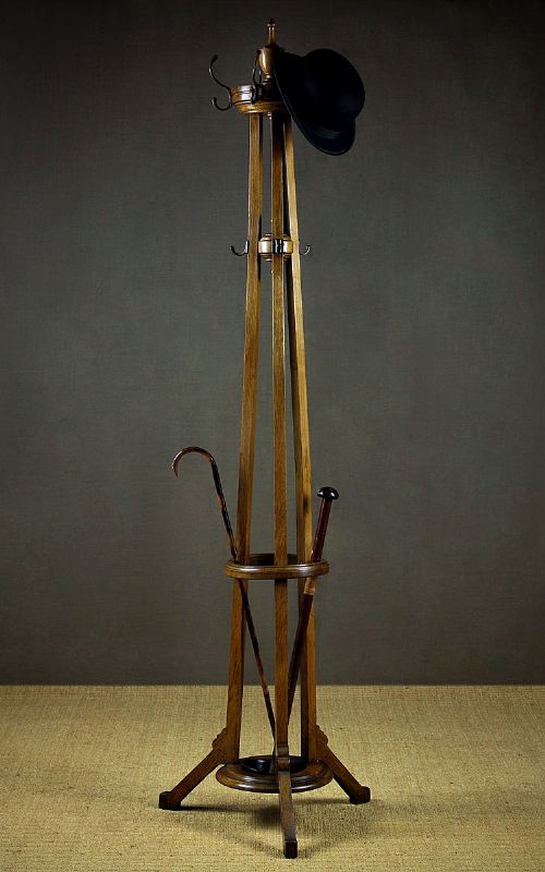 Edwardian Oak Hat and Coat Stand C.1910.