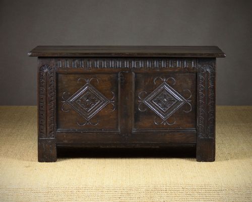 Small 19th.c. Oak Coffer.