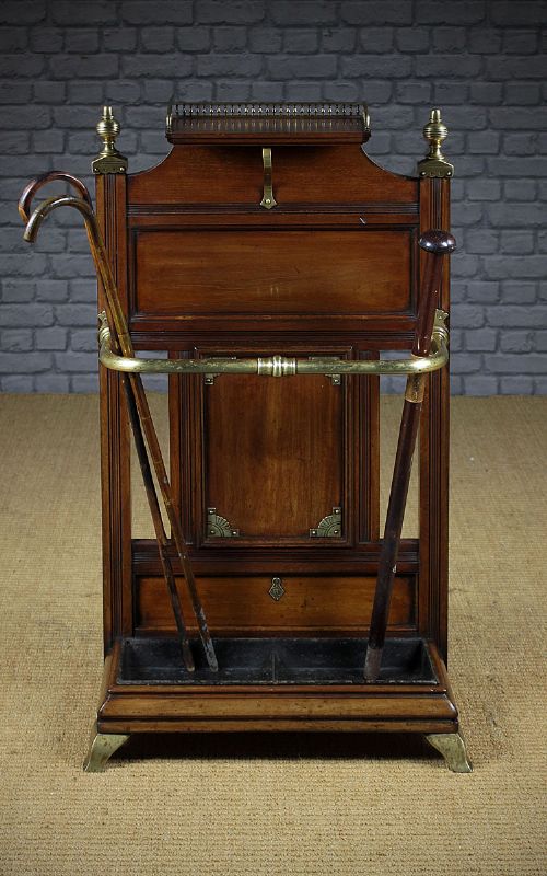 Brass Mounted Stick Stand by Shoolbred & Co. C.1878.