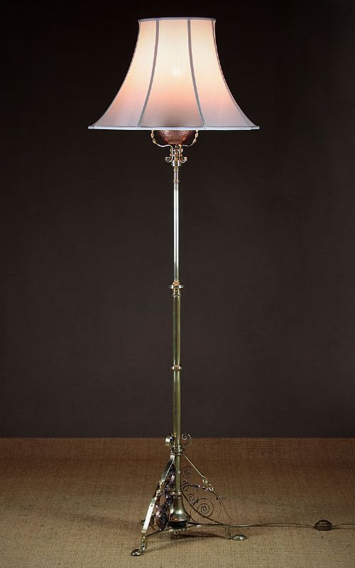 Late 19th.c. Brass Standard Lamp C.1880.