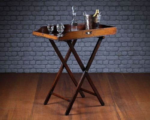 19th.c. Mahogany Butler’s Tray on Stand C.1860.