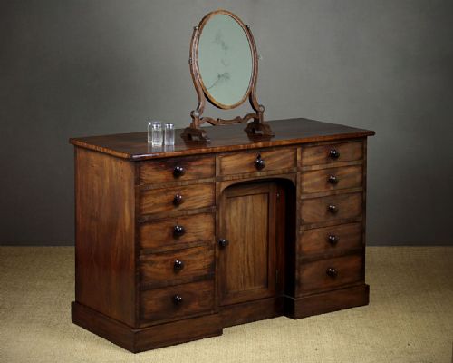 Mahogany Kneehole Dressing Table C.1830.