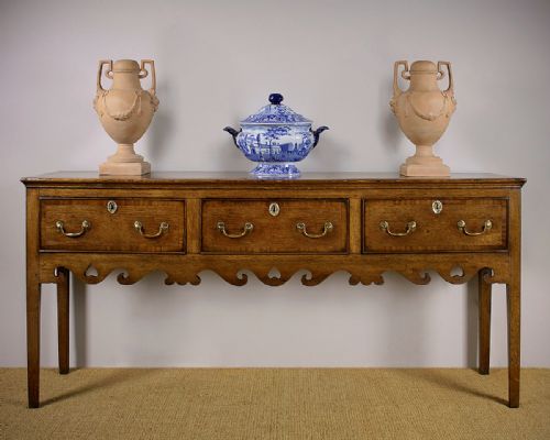 Georgian Oak Welsh Dresser Base C.1810.