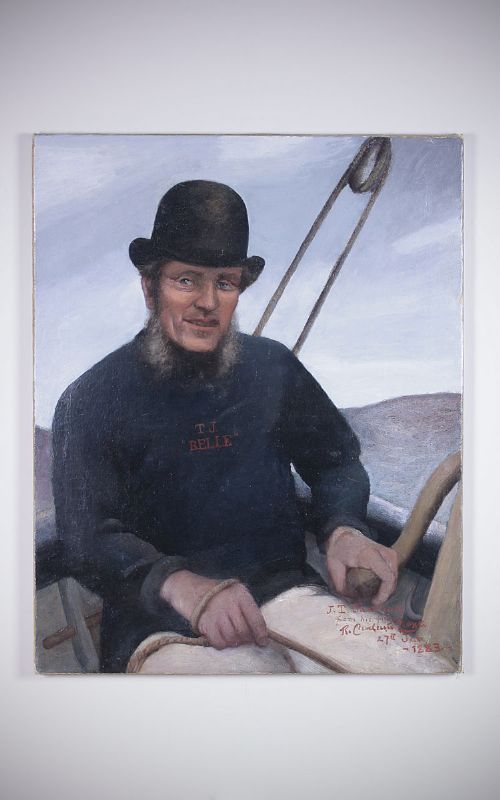 fig 1. Maritime Portrait by Reginald Cleveland Coxe Dated 1883.