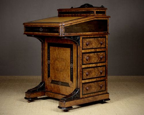 Mid 19th.c. Davenport Writing Desk C.1860.