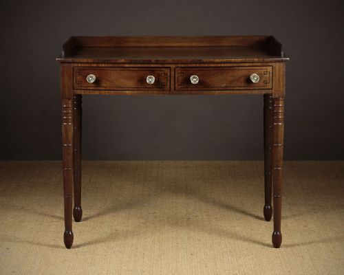 Regency Mahogany Bow Front Writing Table C.1815.