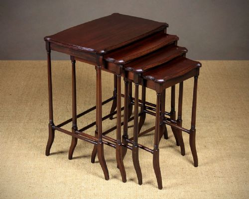 Mahogany Nest of Tables C.1905.