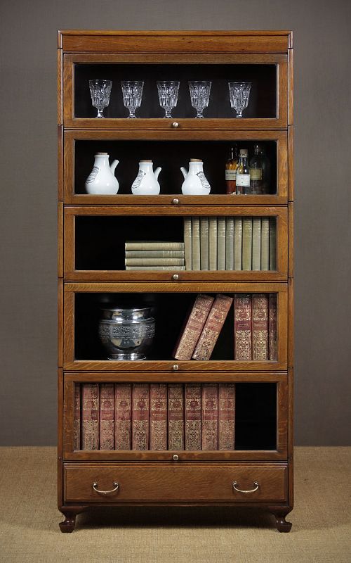 20th.c. Oak Stacking Office Chapter Bookcase C.1920.