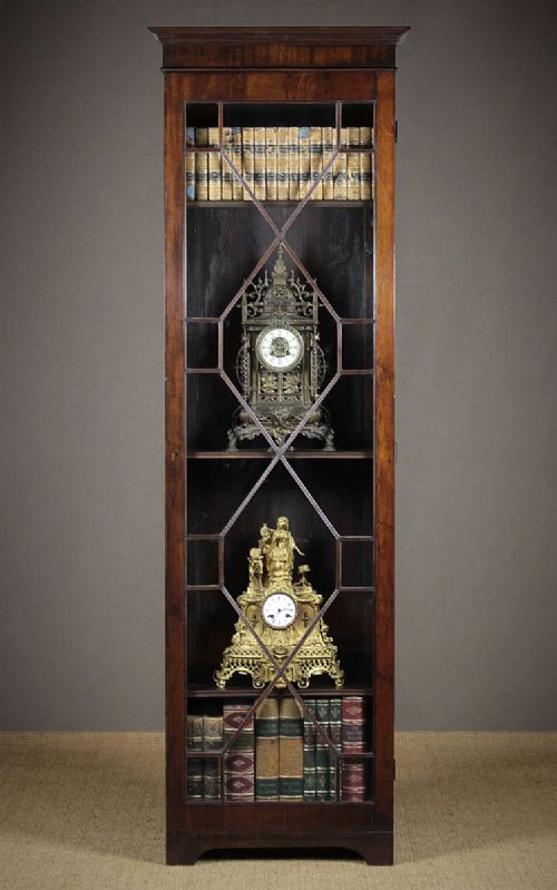 Narrow Mahogany Bookcase C.1910.