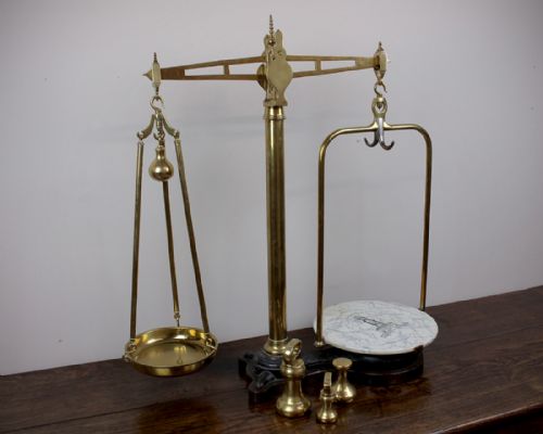 Brass Shop Scales C.1890.