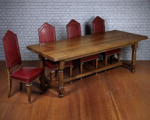 Large 18th.c. Style Oak Farmhouse Refectory Table C.1930.