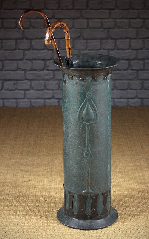 19th.c. English Arts & Crafts Copper Stick or Umbrella Stand C.1890.