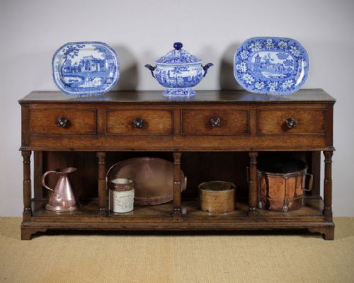 Georgian Oak South Wales Dresser Base C.1810.