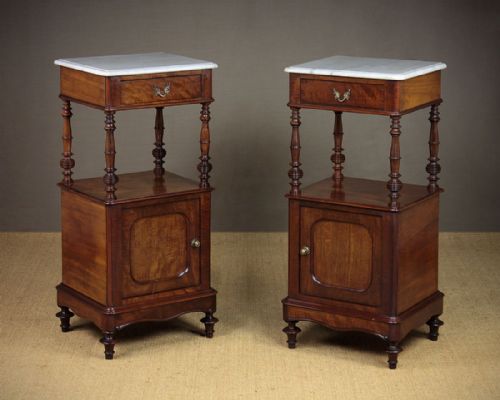 Pair of Mahogany Bedside Cabinets C.1880.
