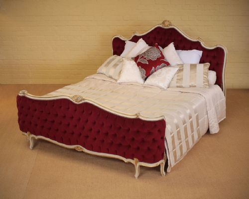 Painted & Gilded French Bed C.1920.