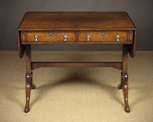 Queen Anne Style Walnut Sofa Table C.1920.
