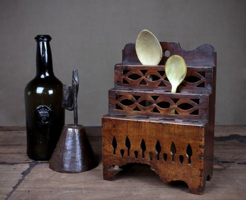 Welsh Fruitwood Spoon Rack C.1820