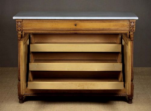 fig 4. Late 19th.c. Satin Birch Bedroom Suite by Krieger of Paris.