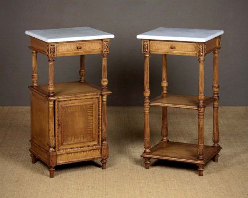 fig 5. Late 19th.c. Satin Birch Bedroom Suite by Krieger of Paris.