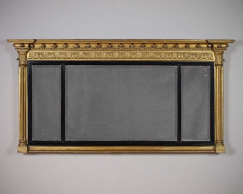 19th.c. Regency Style Overmantle Mirror C.1880.