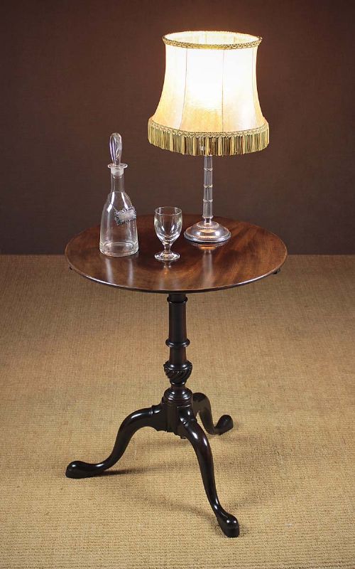 Hoof Foot Georgian Mahogany Tripod Table C.1765.