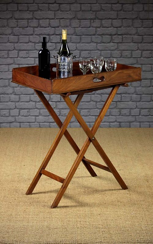 Walnut Butler’s Tray & Stand C.1905.