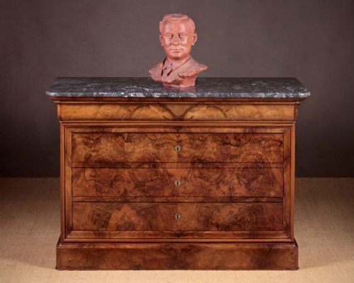 19th.c. French Louis Philippe Marble Top Chest of Drawers C.1830
