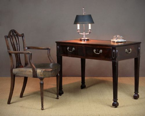 Adams Style Mahogany Writing Table by S&h Jewell C.1900.