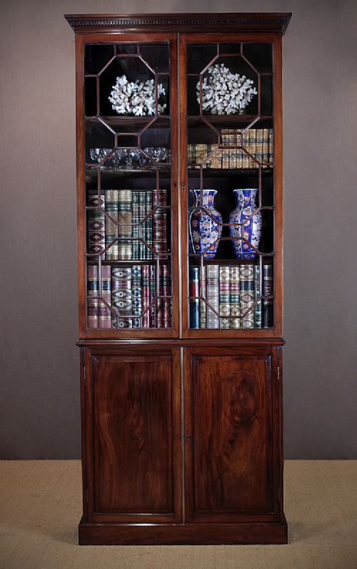 Narrow Mahogany Bookcase C.1890.