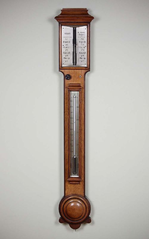 Mid 19th.c. Stick Barometer by West of London C.1860.