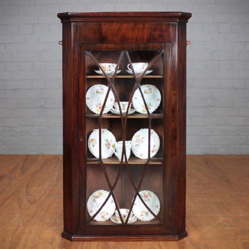 Mahogany Corner Cupboard C.1840.