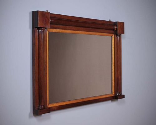 Early 19th.c. Rosewood Overmantle Mirror