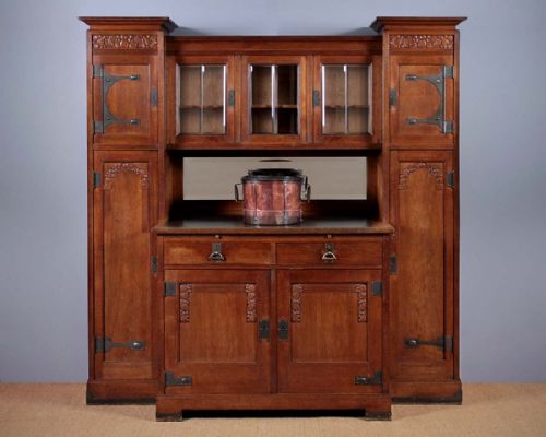 Arts & Crafts Oak Kitchen Dresser C.1920.