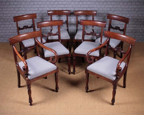 Set of Eight Willim IV Mahogany Dining Chairs C.1830.