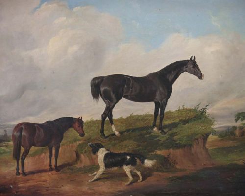 19th.c. Oil on Canvas by Joseph Dunn of Worcester (1806–1860)