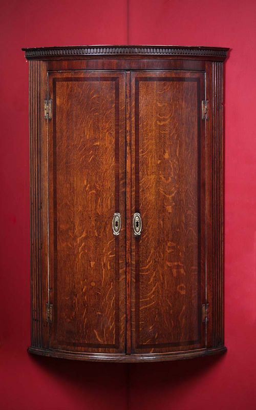Georgian Oak Corner Cupboard C.1800