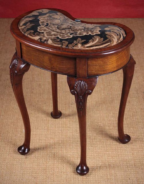 20th.c. Queen Anne Style Walnut Stool C.1920