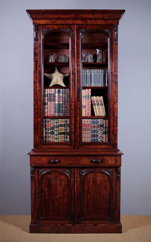 Tall Mahogany Bookcase C.1850.