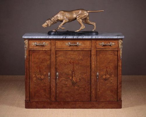 Early 20th.c. French Marble Top Side Cabinet C.1920