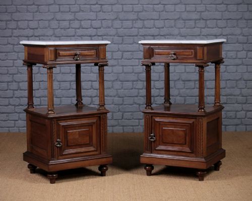 Pair Late 19th.c. Mahogany Bedside Cabinets C.1890.