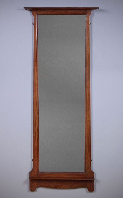 Tall Arts & Crafts Dressing Mirror C.1910.