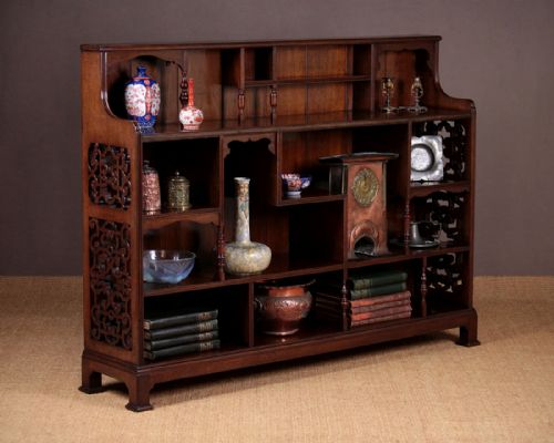 Open Bookshelves in the Manner of Liberty C.1895.