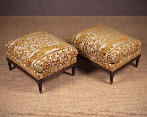 Pair Edwardian Era Foot Stools C.1910.