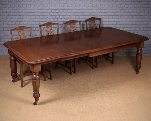 10 Seater Extending Oak Dining Table C.1890.