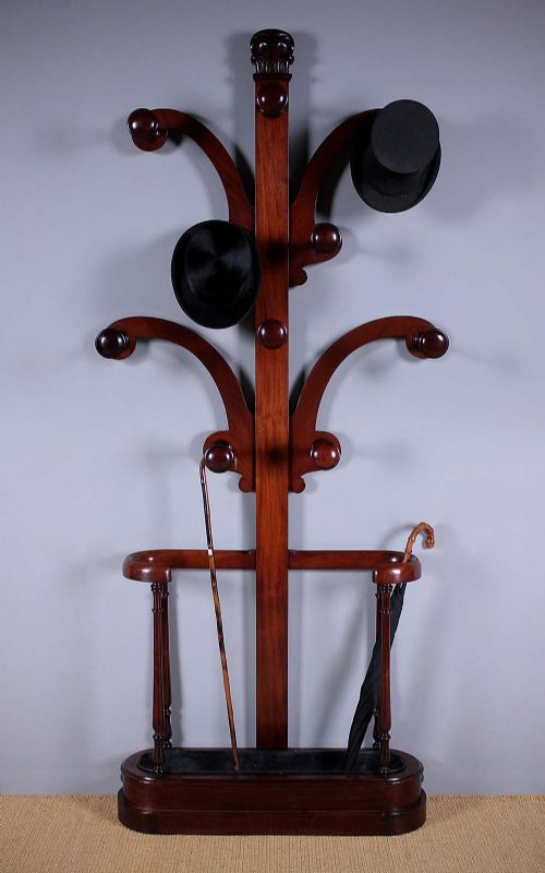 Early 19th.c. Mahogany Hall Tree C.1830.